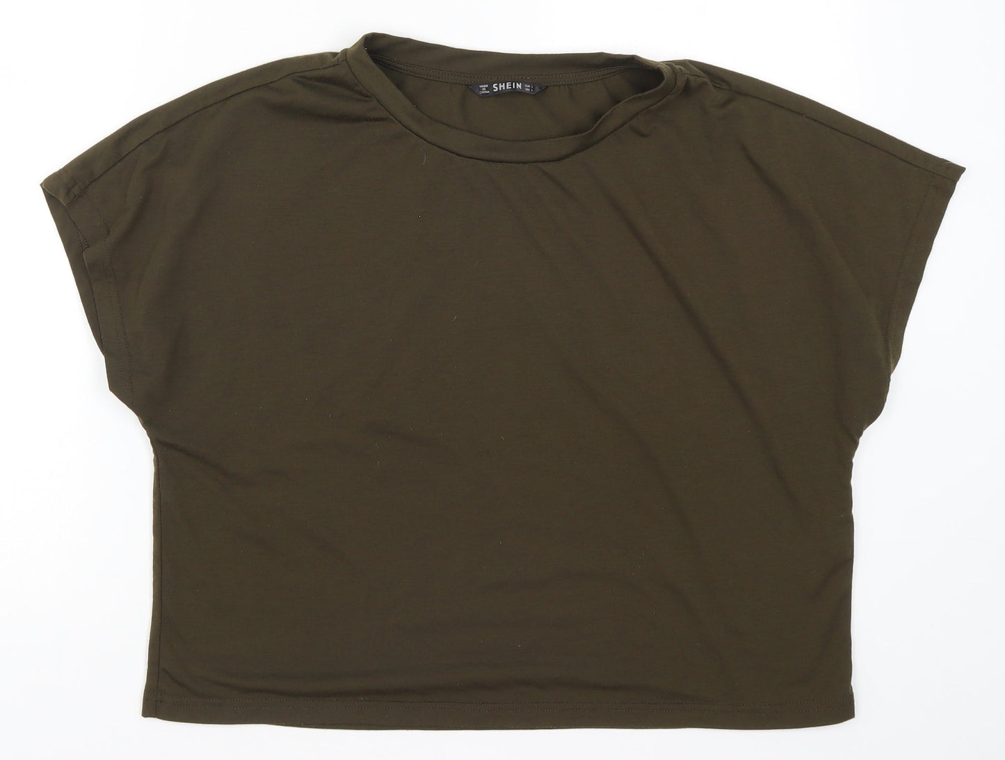SheIn Womens Green   Basic T-Shirt Size L