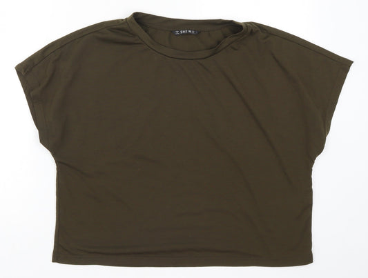 SheIn Womens Green   Basic T-Shirt Size L