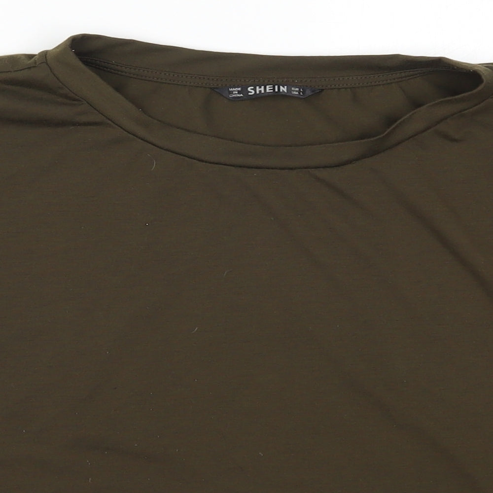 SheIn Womens Green   Basic T-Shirt Size L
