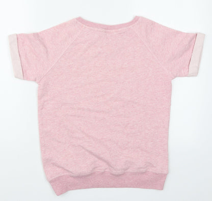 M&Co Girls Pink   Pullover Sweatshirt Size 9-10 Years  - Love