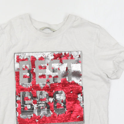 George Boys White   Basic T-Shirt Size 9-10 Years  - Best Bro