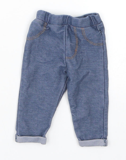 F&F Girls Blue   Capri Leggings Size 0-3 Months