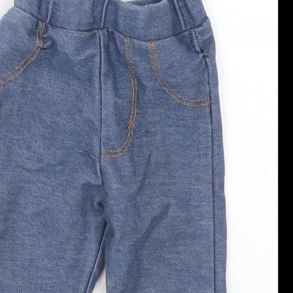 F&F Girls Blue   Capri Leggings Size 0-3 Months
