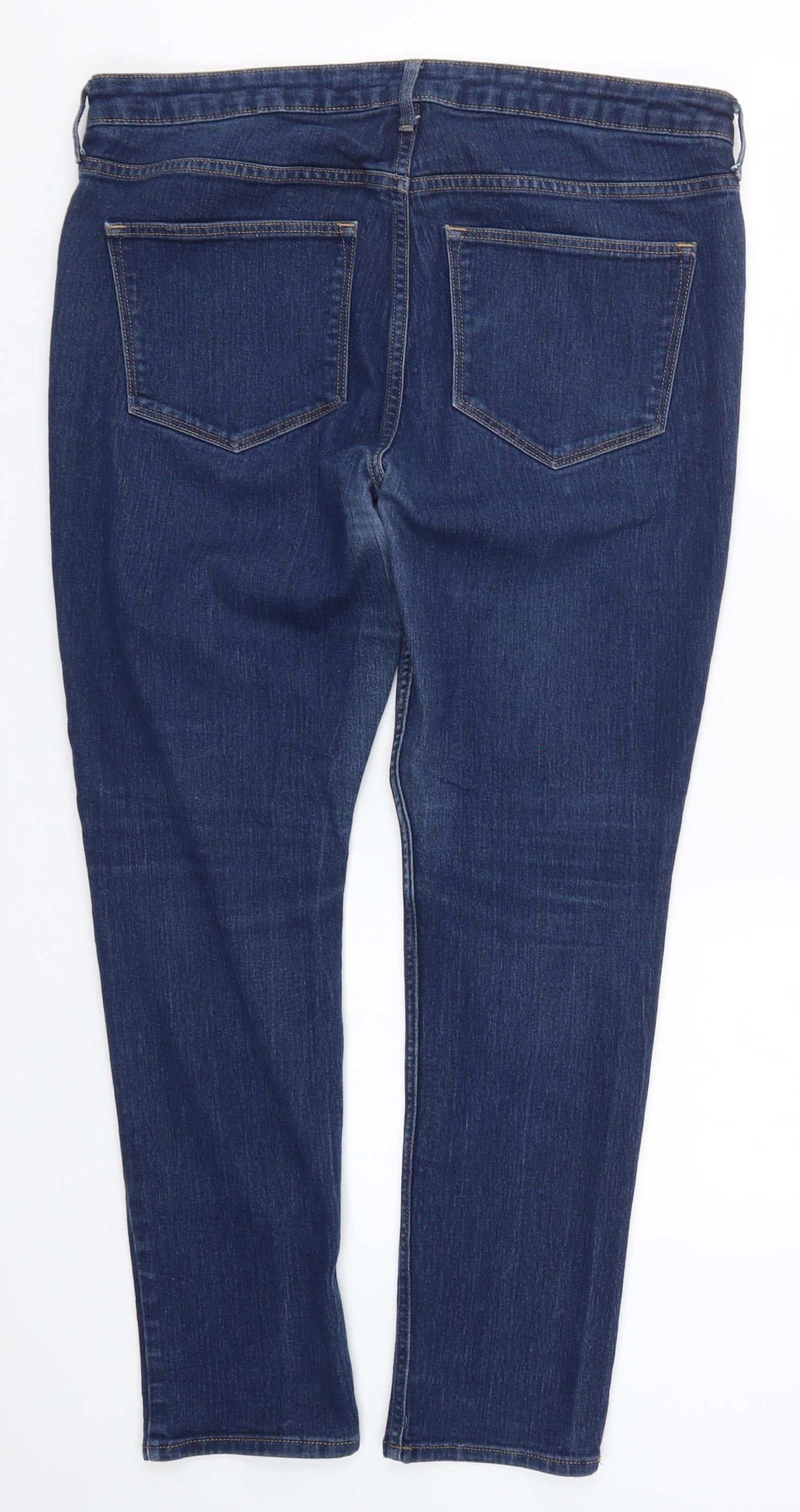 Womens UK Size 34 in H&M Regular Fit Skinny Blue Jeans