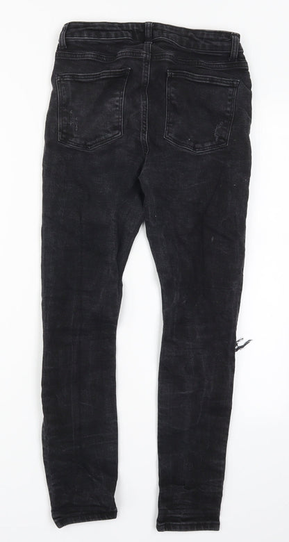 Denim Co Womens Black  Denim Skinny Jeans Size 12 L26 in