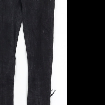 Denim Co Womens Black  Denim Skinny Jeans Size 12 L26 in