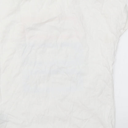 Womens UK Size S LC Waikiki White Basic T-Shirt