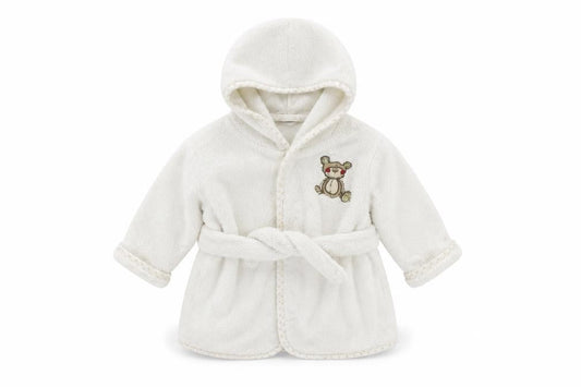 Baby Baby White Solid  Kaftan Robe Size 6-9 Months