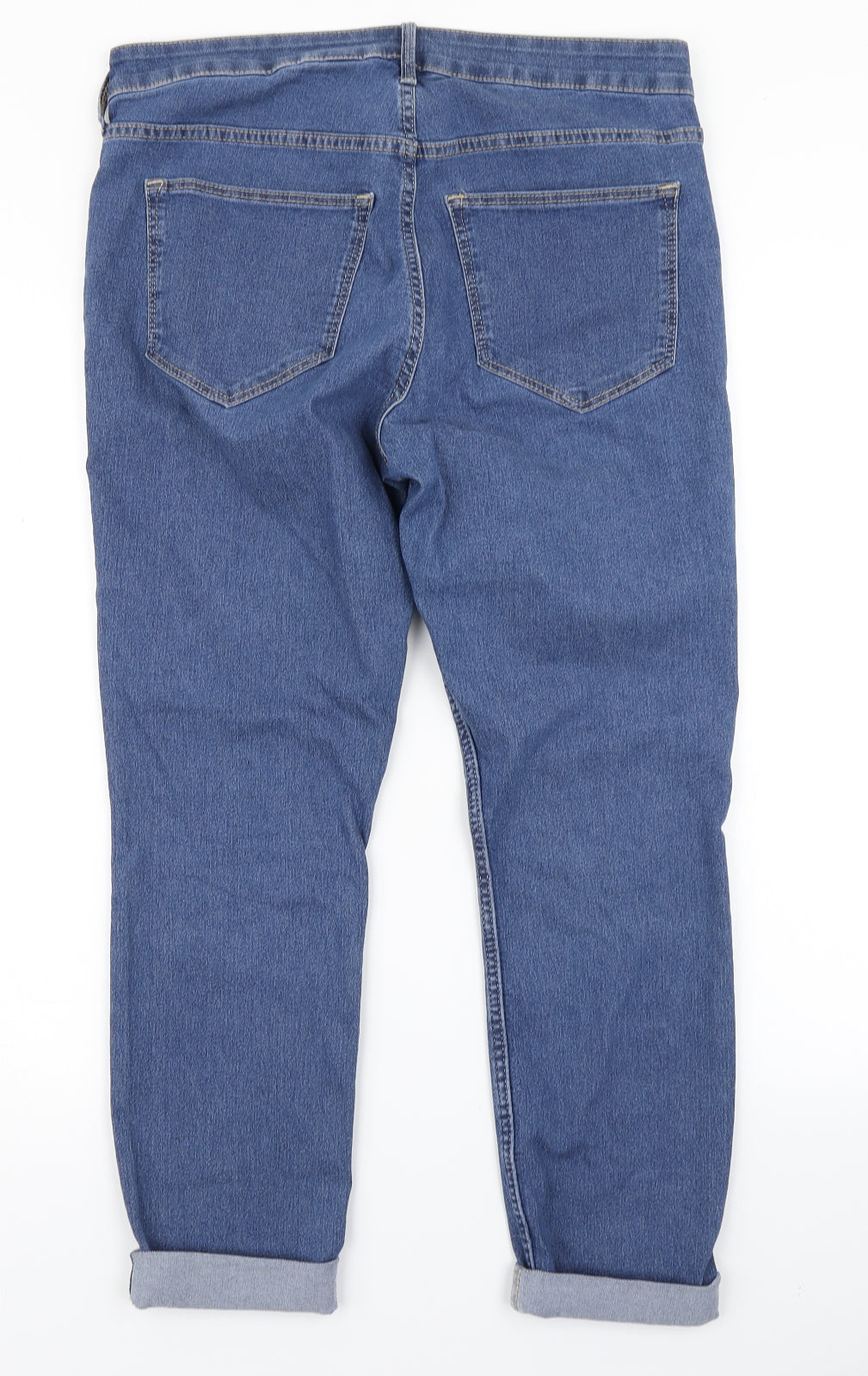 &Denim Womens Blue  Denim Straight Jeans Size 33 in L23 in