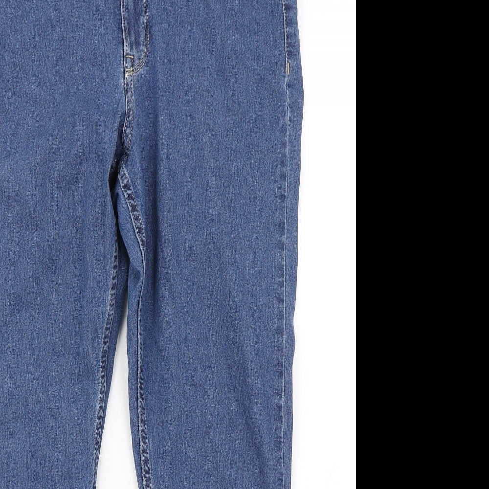 &Denim Womens Blue  Denim Straight Jeans Size 33 in L23 in