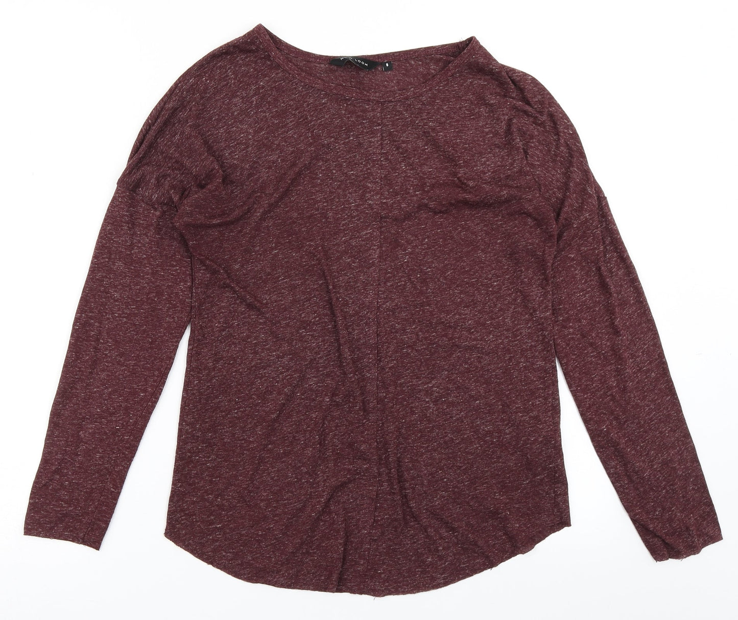 Womens UK Size 8 New Look Purple Basic T-Shirt