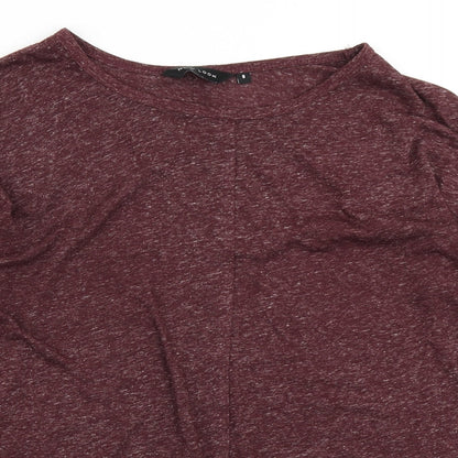 Womens UK Size 8 New Look Purple Basic T-Shirt