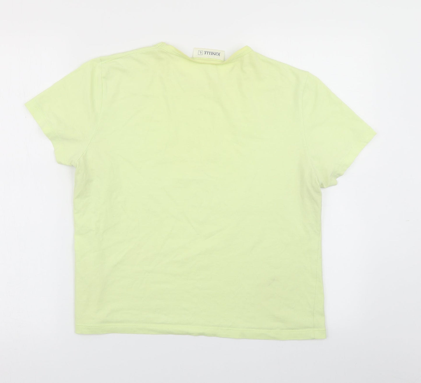Jonelle Womens Green   Basic T-Shirt Size L