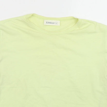 Jonelle Womens Green   Basic T-Shirt Size L