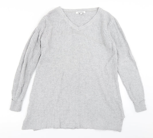 Glamorous Womens Grey  Knit Pullover Jumper Size S
