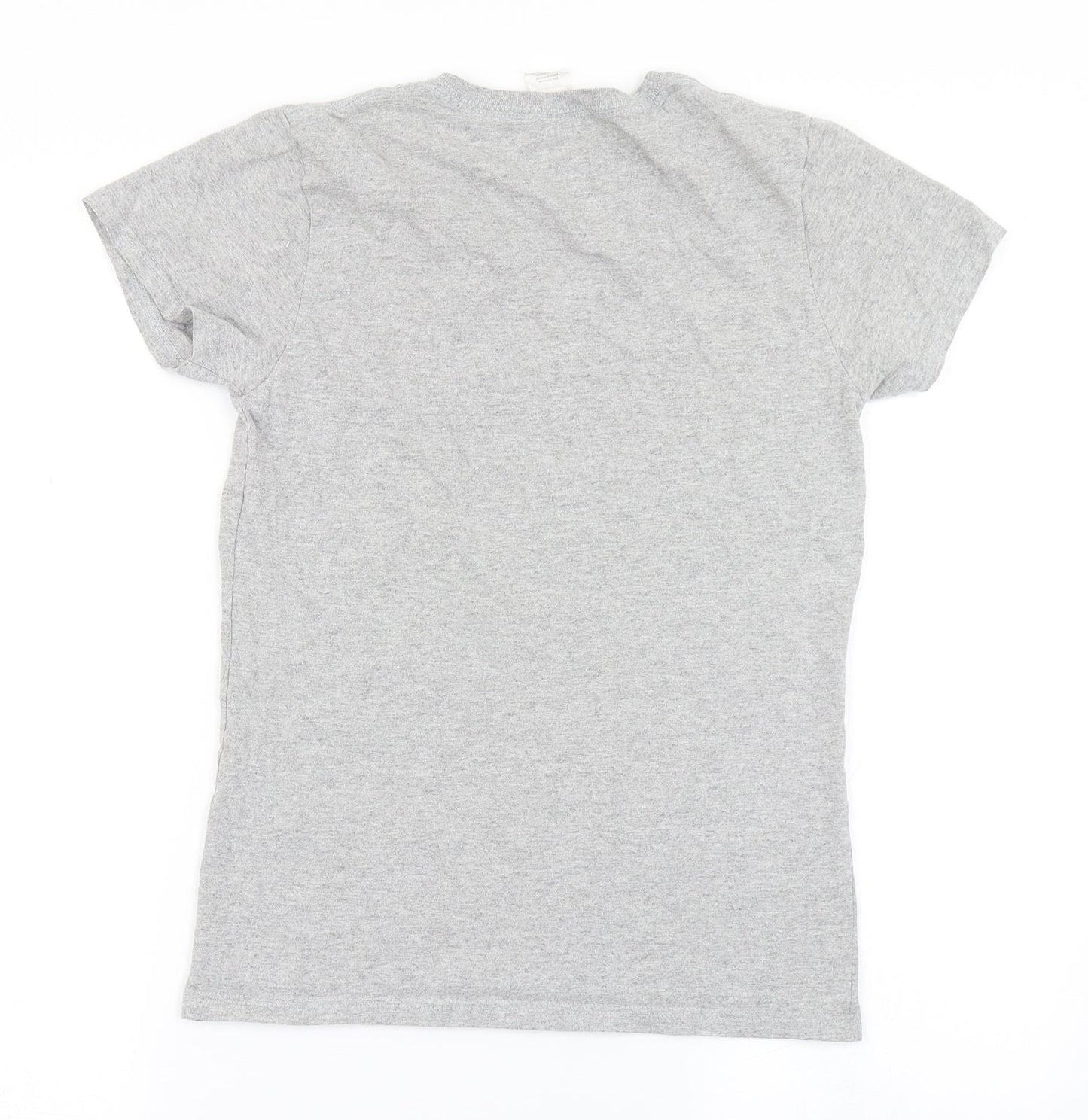 Womens UK Size S Gildan Grey Basic T-Shirt