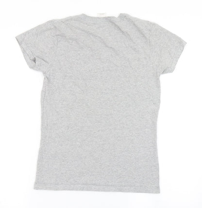 Womens UK Size S Gildan Grey Basic T-Shirt
