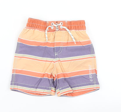 Gap Boys Orange Striped  Utility Shorts Size 2 Years