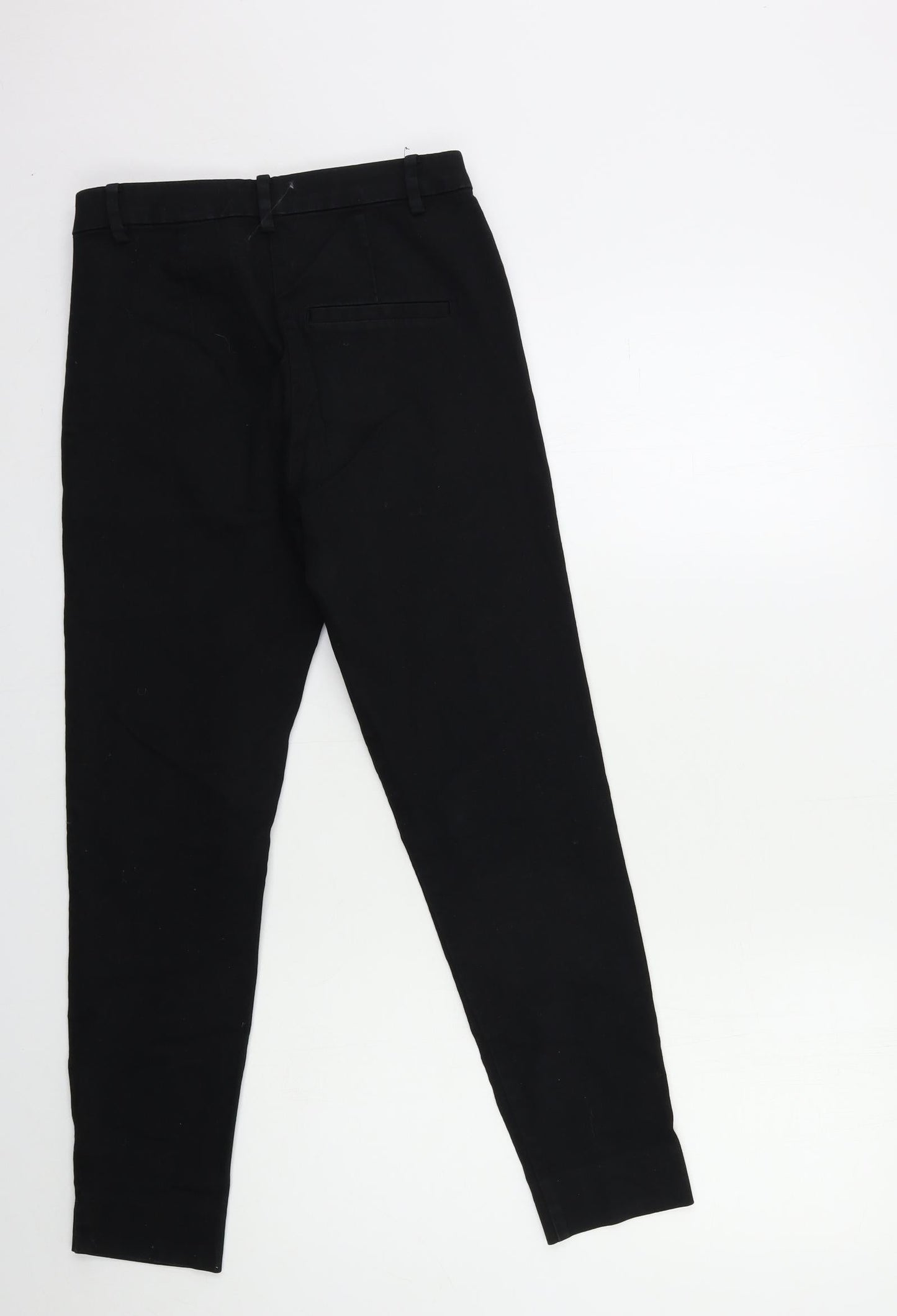 Womens UK Size 8 H&M Regular Fit Cropped Black Jeans