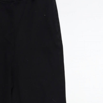 Womens UK Size 8 H&M Regular Fit Cropped Black Jeans
