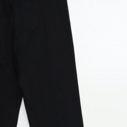 Womens UK Size 8 H&M Regular Fit Cropped Black Jeans