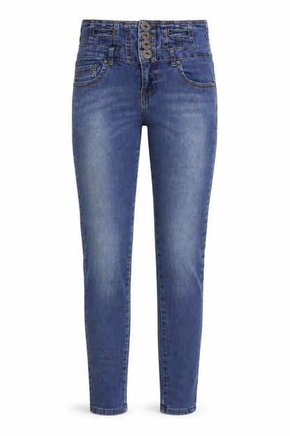 Parisian Signature Womens Blue  Denim Skinny Jeans Size 26 in L31 in