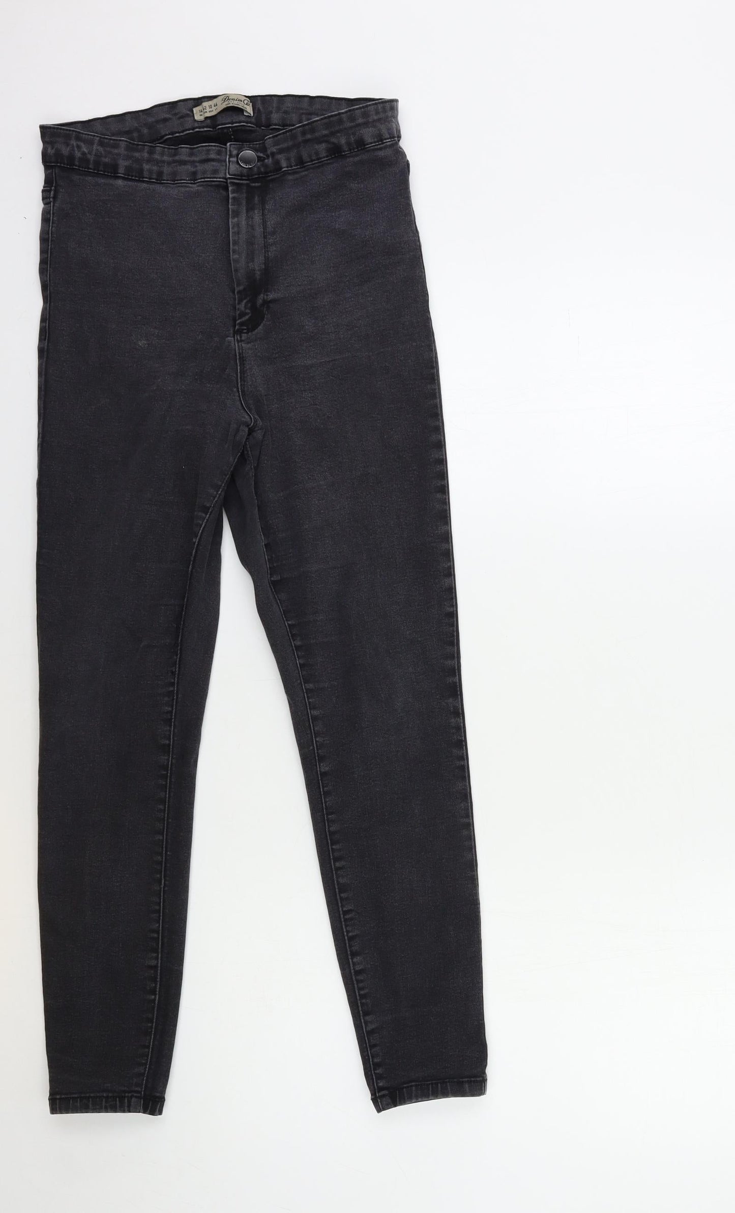 Denim & Co. Womens Black  Denim Skinny Jeans Size 14 L25 in