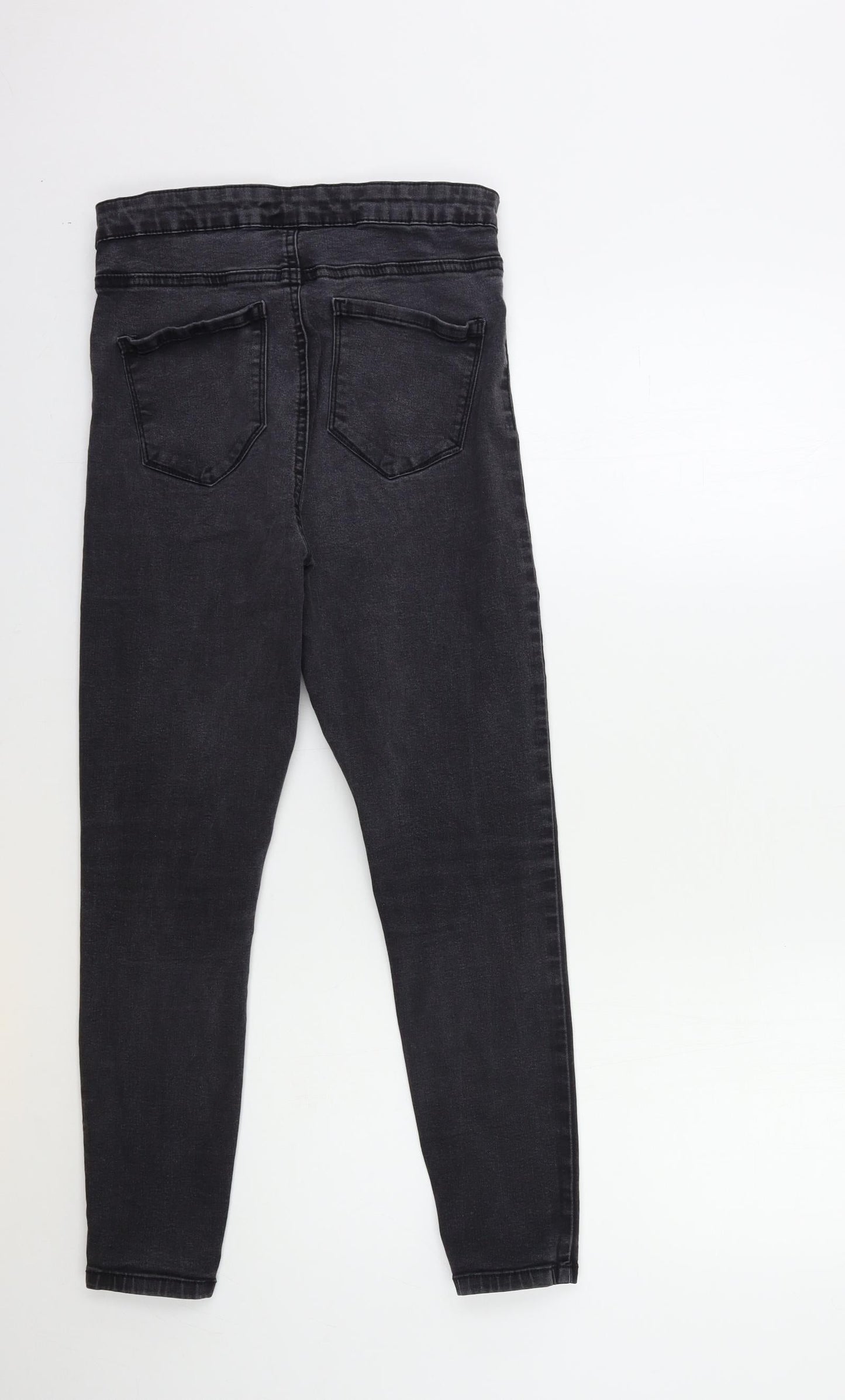 Denim & Co. Womens Black  Denim Skinny Jeans Size 14 L25 in