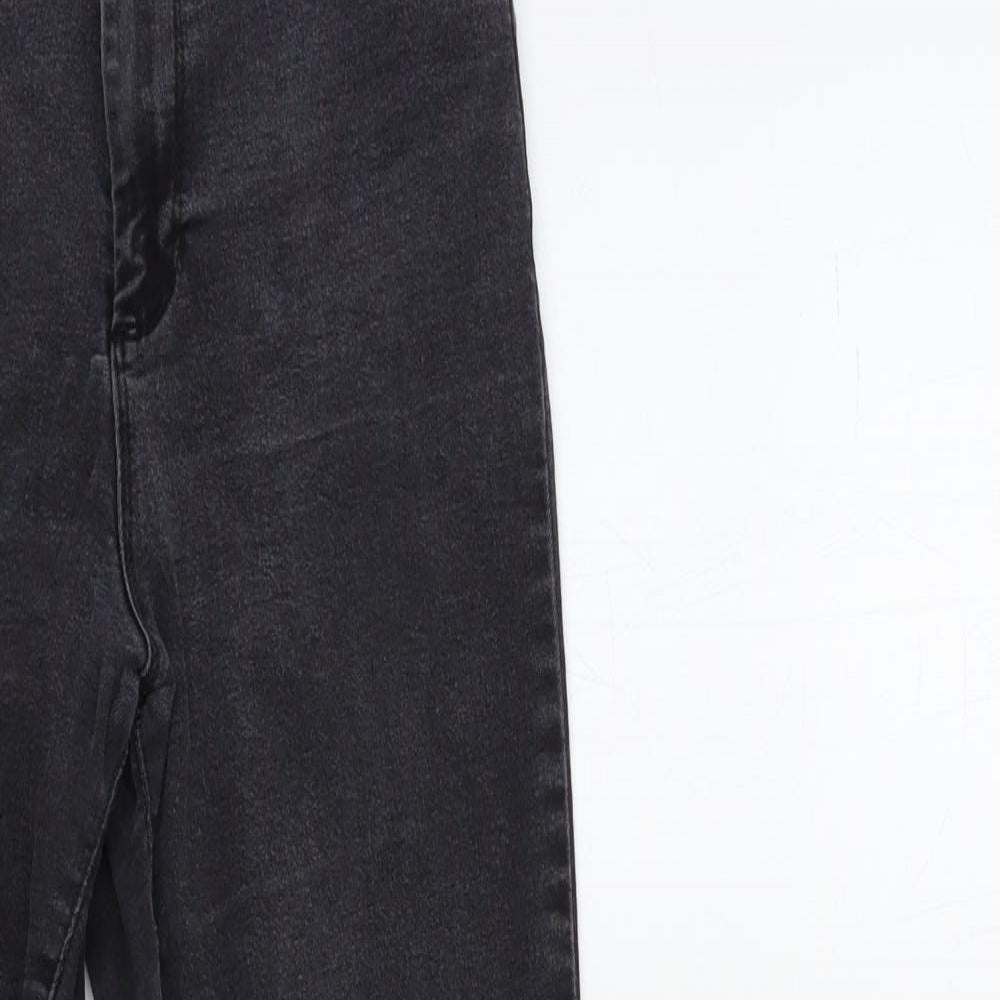 Denim & Co. Womens Black  Denim Skinny Jeans Size 14 L25 in