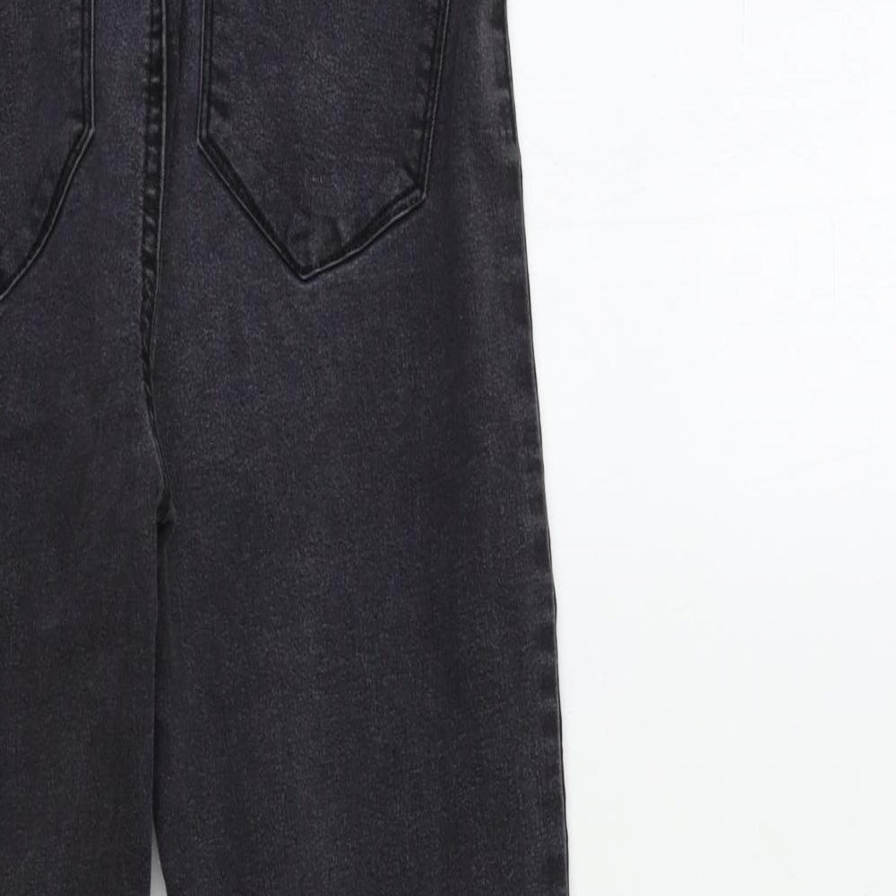 Denim & Co. Womens Black  Denim Skinny Jeans Size 14 L25 in