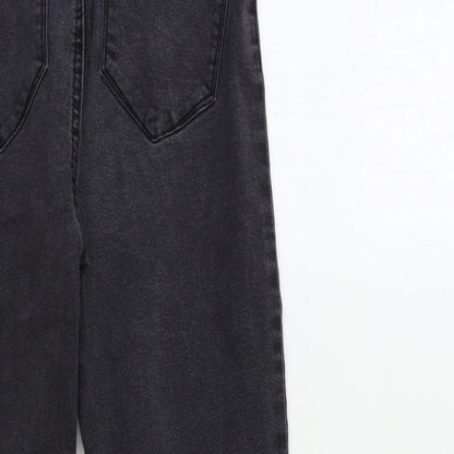 Denim & Co. Womens Black  Denim Skinny Jeans Size 14 L25 in