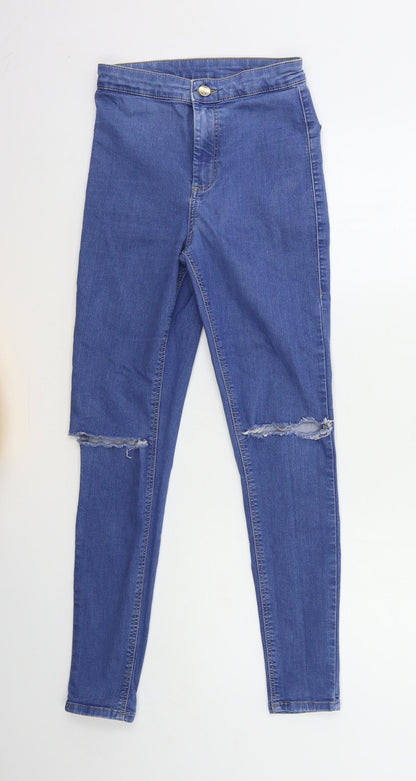 Topshop Womens Blue  Denim Skinny Jeans Size 26 in L28 in