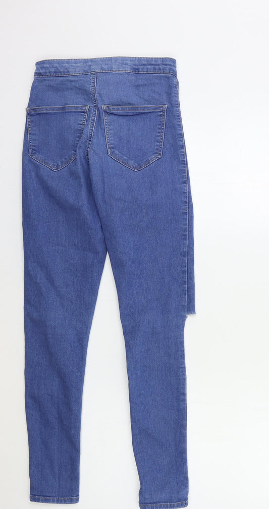 Topshop Womens Blue  Denim Skinny Jeans Size 26 in L28 in