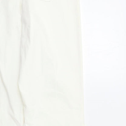 Impressions Womens White  Denim Straight Jeans Size 12 L32 in