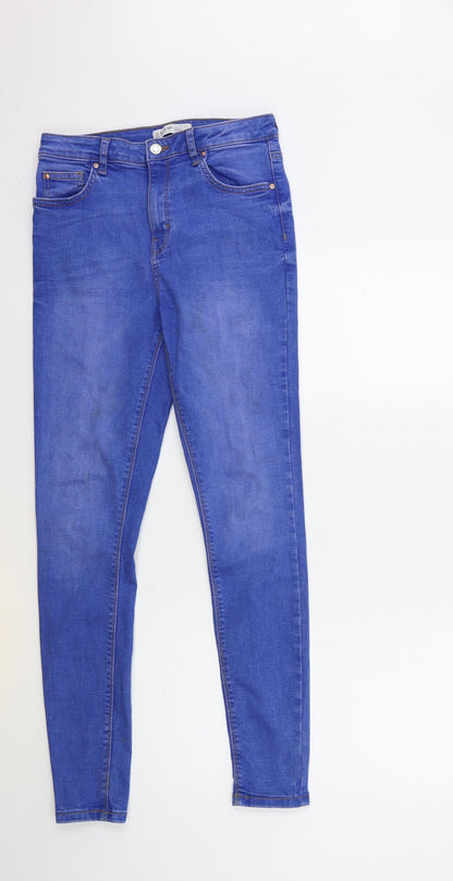 Denim & Co. Womens Blue  Denim Skinny Jeans Size 12 L30 in