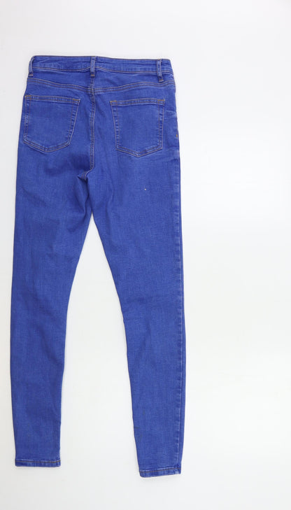 Denim & Co. Womens Blue  Denim Skinny Jeans Size 12 L30 in