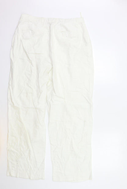 HABALDA Womens White   Trousers  Size XL L30 in