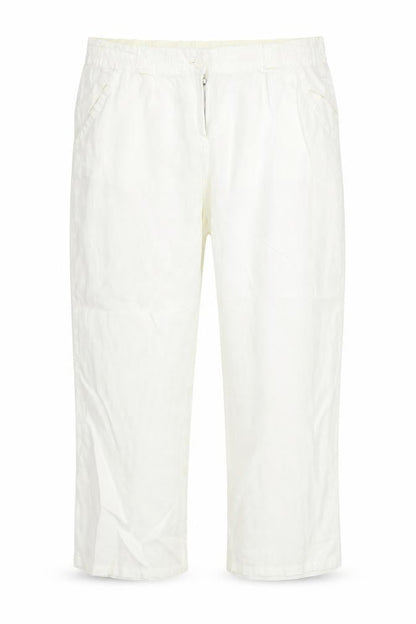 Preworn Womens White   Cropped Trousers Size 34 in L25 in