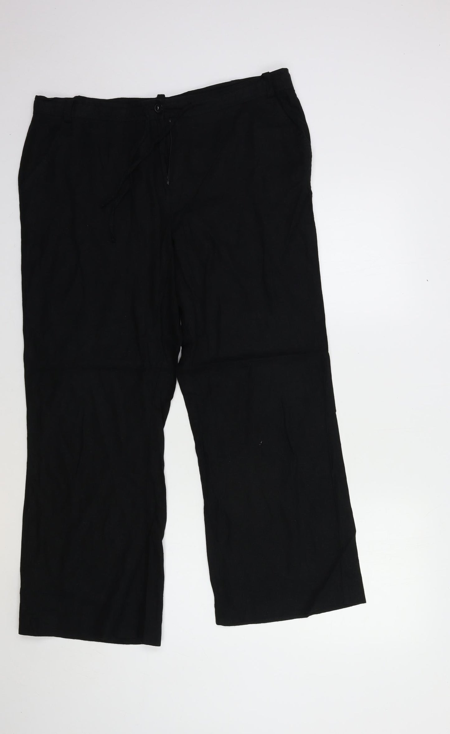 Papaya Womens Black   Trousers  Size 34 in L29 in