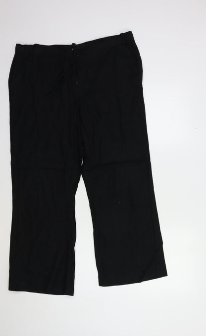 Papaya Womens Black   Trousers  Size 34 in L29 in