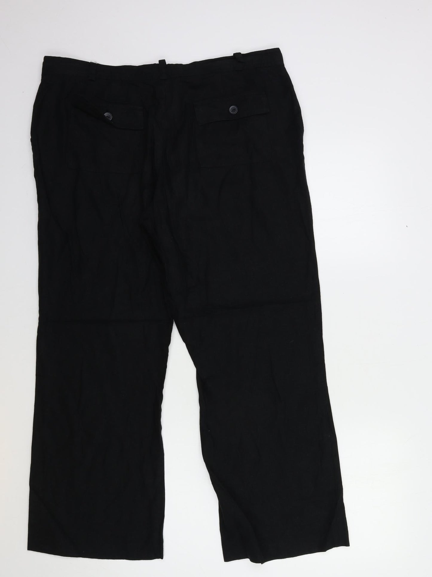 Papaya Womens Black   Trousers  Size 34 in L29 in