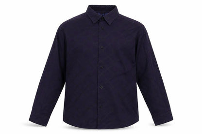 Cherokee Boys Purple Check  Basic Button-Up Size 8-9 Years