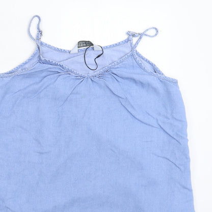 Denim & Co. Womens Blue   Basic Tank Size 14
