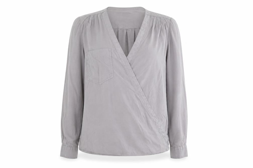 Womens UK Size 10 NEXT Grey Basic Blouse