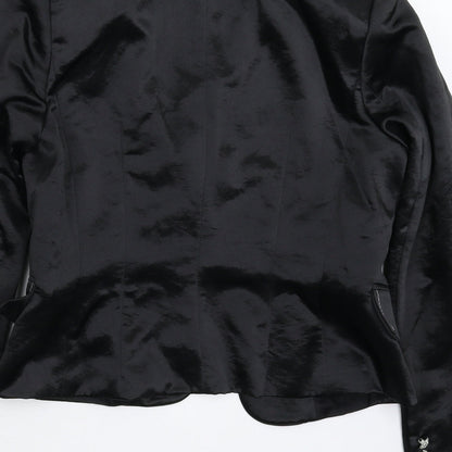 Perletti Womens Black   Jacket Blazer Size 8