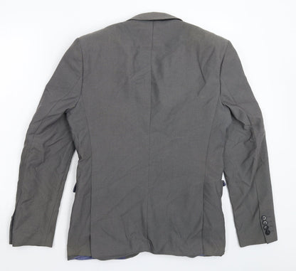Mens UK Size 36 Burton Regular Grey Suit Jacket