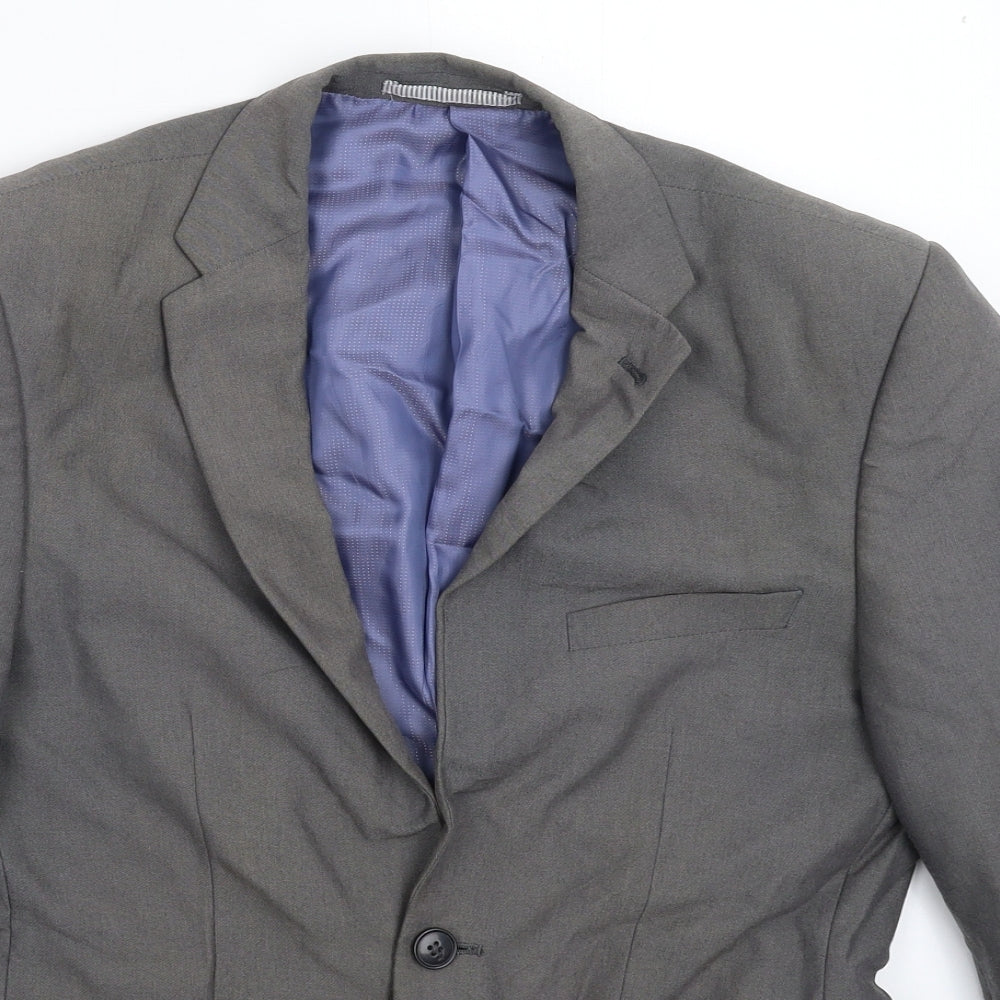 Mens UK Size 36 Burton Regular Grey Suit Jacket