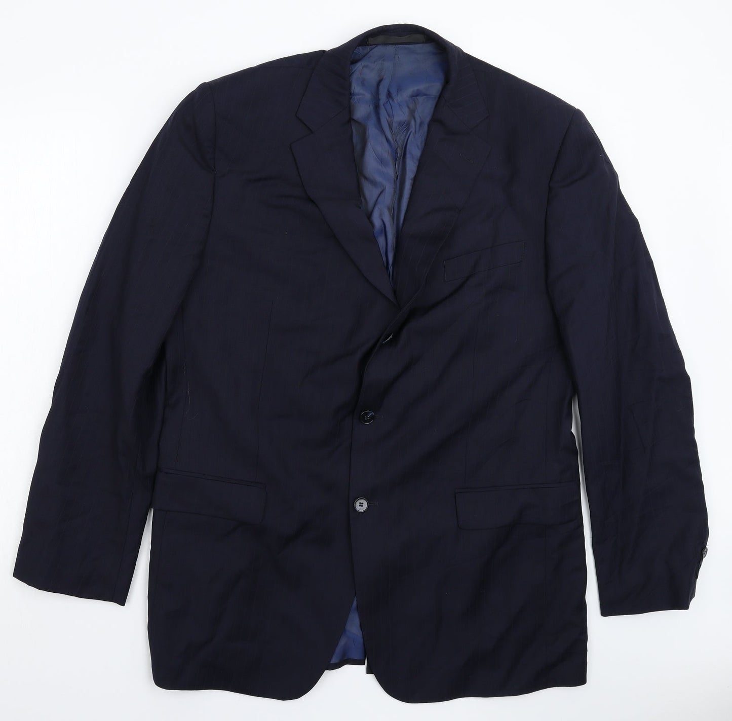 Mens UK Size 44 Marks and Spencer Regular Blue Suit Jacket