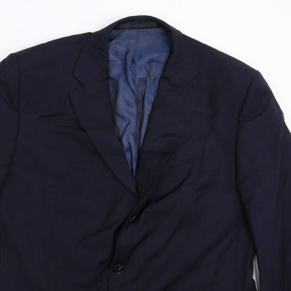 Mens UK Size 44 Marks and Spencer Regular Blue Suit Jacket