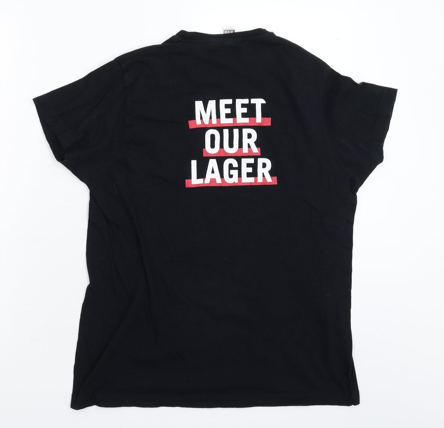 Womens UK Size M Roly Black Basic T-Shirt